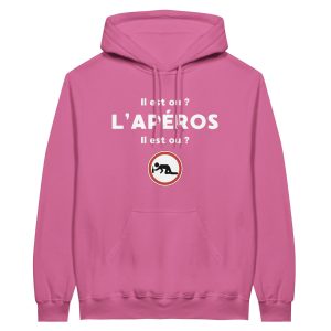 Sweat a Capuche Apero  il est ou  L’aperos il est ou