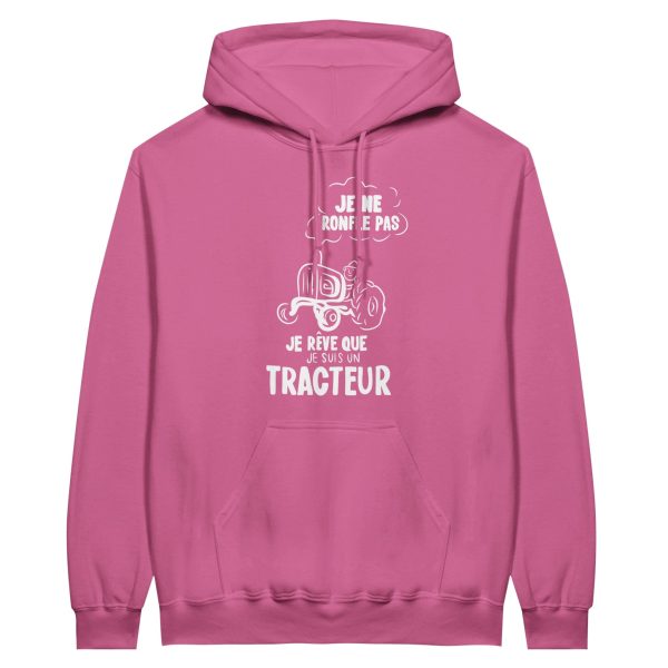 Sweat a capuche Agriculteur Je ronfle pas je reve que je suis un tracteur