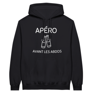 Sweat a capuche Apero Apero avant les abdos