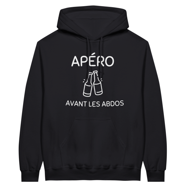 Sweat a capuche Apero Apero avant les abdos