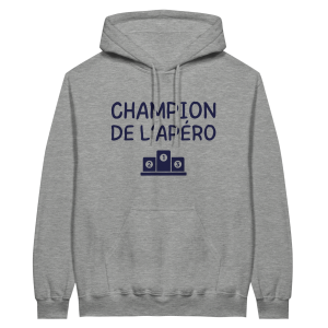 Sweat a capuche Apero Champion de l’apero Sweat a capuche Apero Champion de l’apero