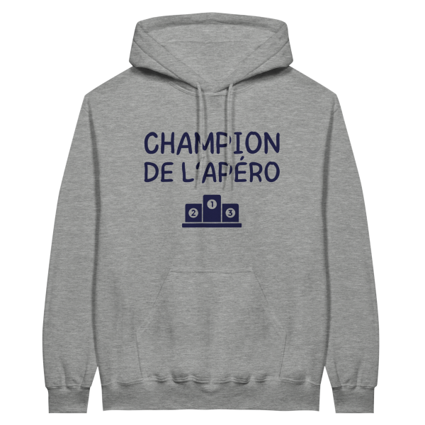 Sweat a capuche Apero Champion de l’apero