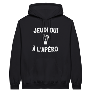 Sweat a capuche Apero Jeudi oui a l’apero