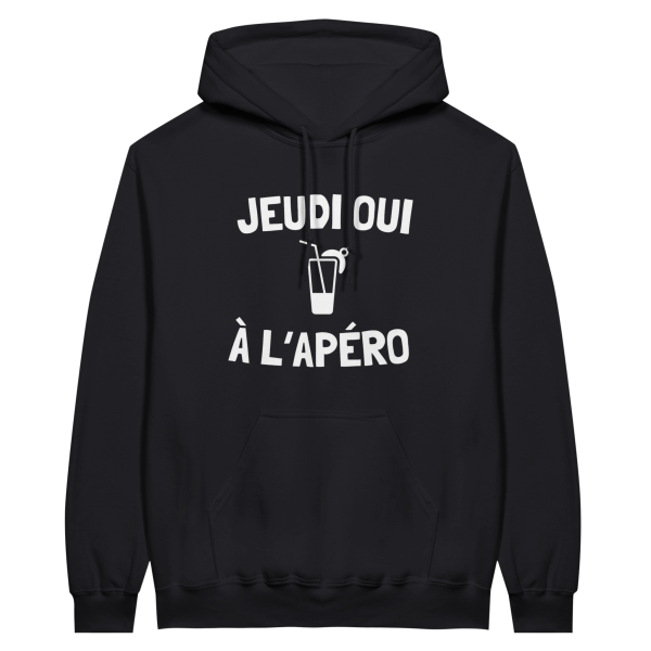 Sweat a capuche Apero Jeudi oui a l’apero