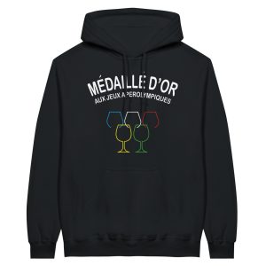 Sweat a capuche Apero Medaille d’or au jeux aperolympiques
