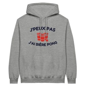 Sweat a capuche Biere J’peux pas j’ai biere pong Sweat a capuche Biere J’peux pas j’ai biere pong
