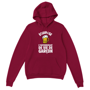 Sweat a capuche EVG Equipage d’enterrement de vie de garcon Sweat a capuche EVG Equipage d’enterrement de vie de garcon
