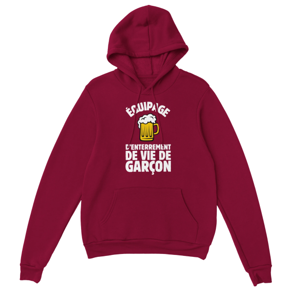Sweat a capuche EVG Equipage d’enterrement de vie de garcon