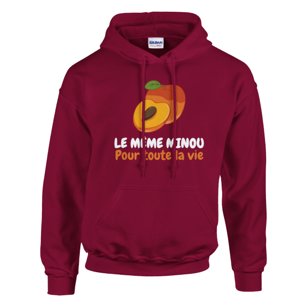 Sweat a capuche EVG Le meme minou pour toute la vie