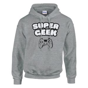 Sweat a capuche Geek Super geek Sweat a capuche Geek Super geek