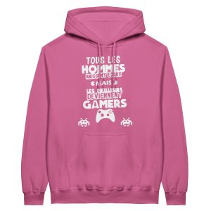 Sweat a capuche Geek Tous les hommes naissent egaux mais les meilleurs deviennent gamers Sweat a capuche Geek Tous les hommes naissent egaux mais les meilleurs deviennent gamers