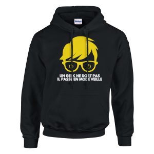 Sweat a capuche Geek Un geek ne dort pas il passe en mode veille Sweat a capuche Geek Un geek ne dort pas il passe en mode veille