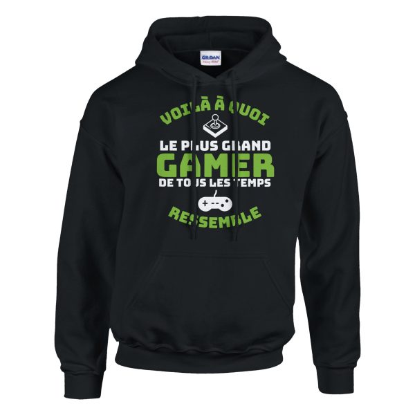 Sweat a capuche Geek Voil� a quoi le plus grand gamer de tout les temps ressemble