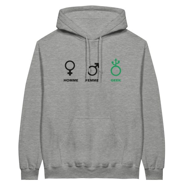 Sweat a capuche Geek homme femme geek