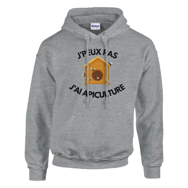Sweat a capuche Je peux pas j’ai apiculture