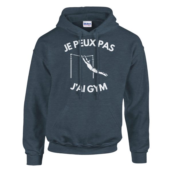 Sweat a capuche Je peux pas j’ai gym
