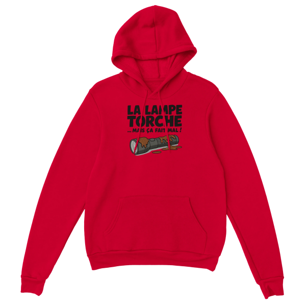 Sweat a capuche La lampe torche mais ca fait mal !