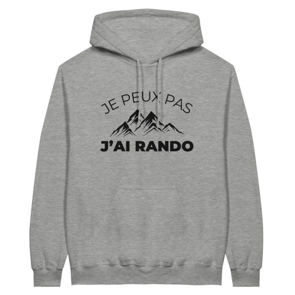 Sweat a capuche Montagne Je peux pas j’ai rando