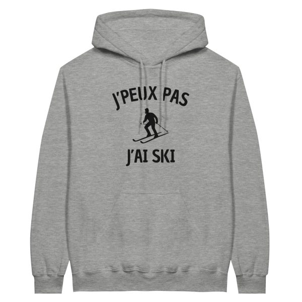 Sweat a capuche Montagne J’peux pas j’ai ski