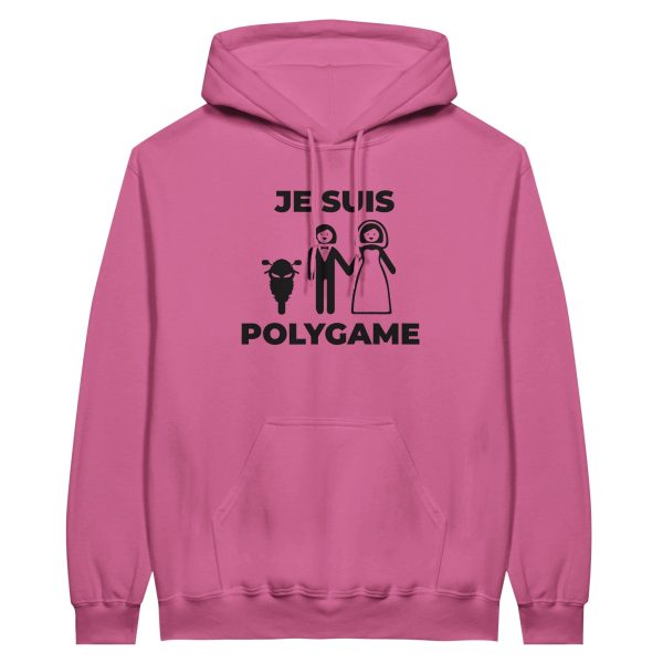 Sweat a capuche Motard Je suis polygame
