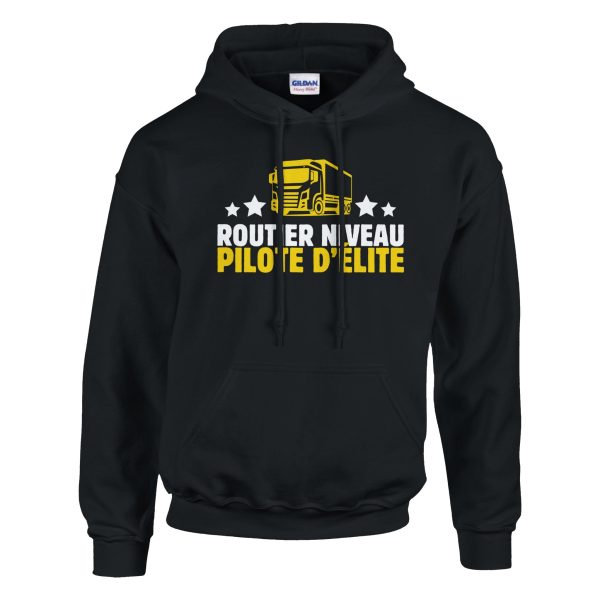 Sweat a capuche Routier Routier niveau pilote d’elite