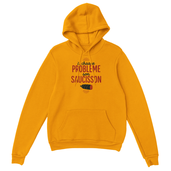 Sweat a capuche Saucisson  a chaque probl�me son saucisson