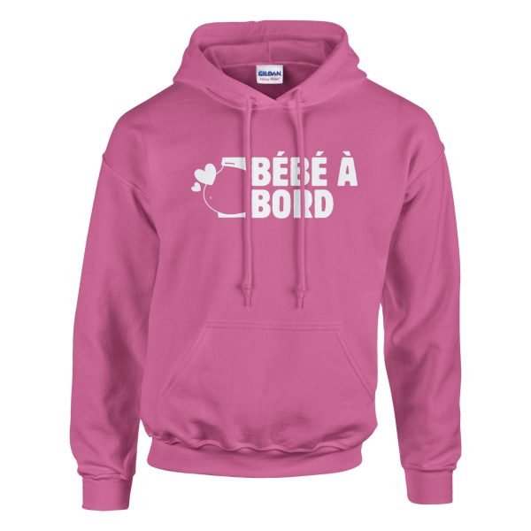 Sweat a capuche annonce grossesse Bebe a bord