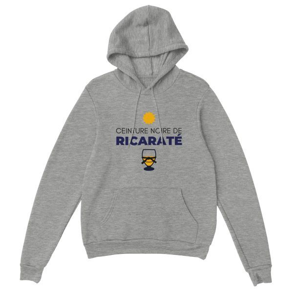 Sweat a capuche ceinture noire de ricarate