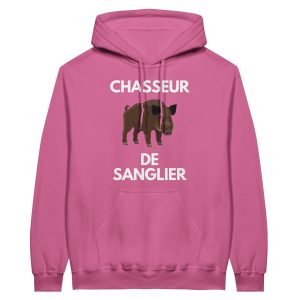 Sweat a capuche chasseur Chasseur de sanglier Sweat a capuche chasseur Chasseur de sanglier