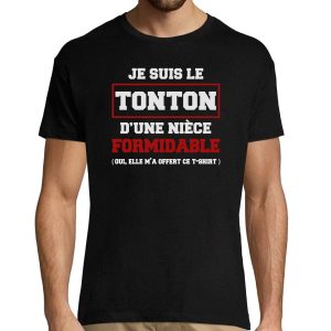 T-shirt Famille Tonton d’une ni�ce formidable