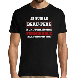 T-shirt Famille beau pere d’un jeune Homme formidable