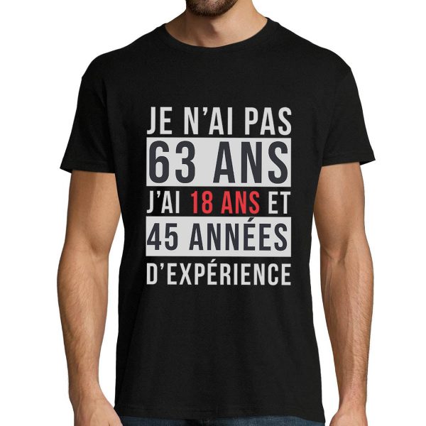 T-shirt Homme 63 ans