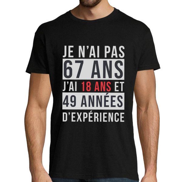 T-shirt Homme 67 ans