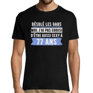 T-shirt Homme 77 ans Sexy