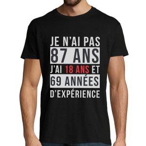 T-shirt Homme 87 ans