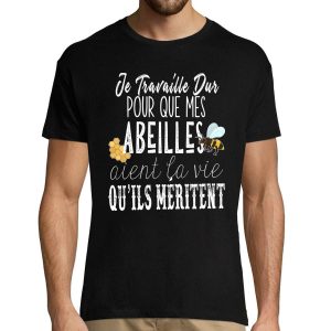 T-shirt Homme Abeilles �Je travaille dur