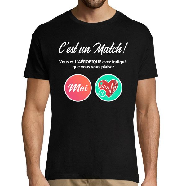 T-shirt Homme Aerobique Parodie site de rencontre