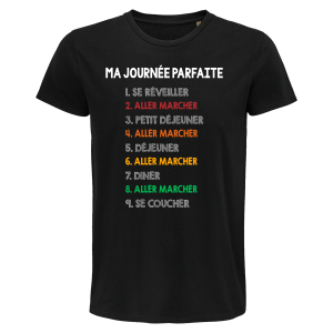 T-shirt Homme Aller Marcher Journ�e Parfaite