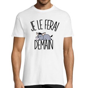 T-shirt Homme Ane  Je le ferai demain
