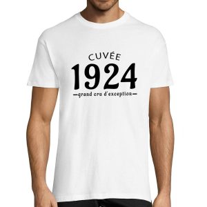 T-shirt Homme Anniversaire 1924 Cuvee Grand Cru  Planetee