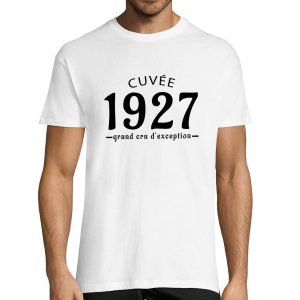 T-shirt Homme Anniversaire 1927 Cuvee Grand Cru  Planetee