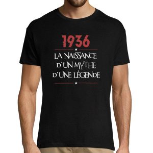 T-shirt Homme Anniversaire 1936 Mythe Legende