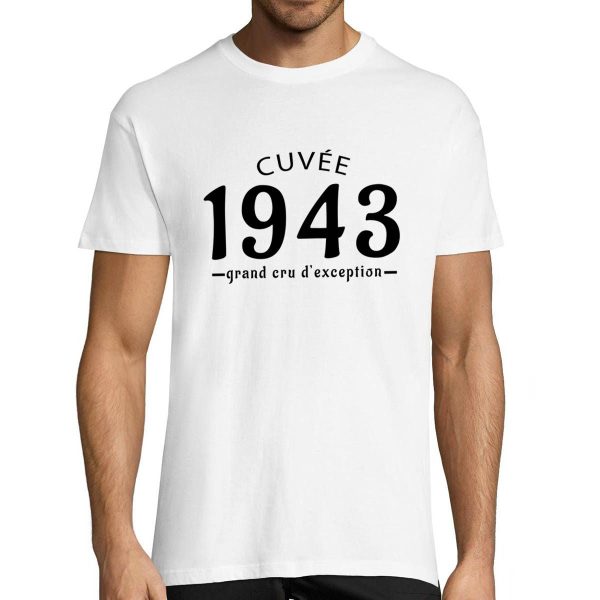 T-shirt Homme Anniversaire 1943 Cuvee Grand Cru  Planetee