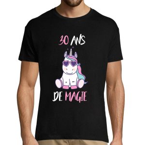T-shirt Homme Anniversaire 30 ans Licorne