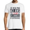 T-shirt Homme Anniversaire 43 ans Experience