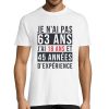 T-shirt Homme Anniversaire 63 ans Experience