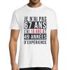 T-shirt Homme Anniversaire 67 ans Experience