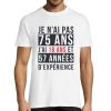 T-shirt Homme Anniversaire 75 ans Experience