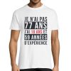 T-shirt Homme Anniversaire 77 ans Experience