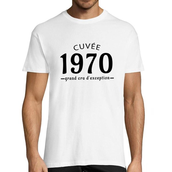 T-shirt Homme Anniversaire Cuvee Grand Cru 1970